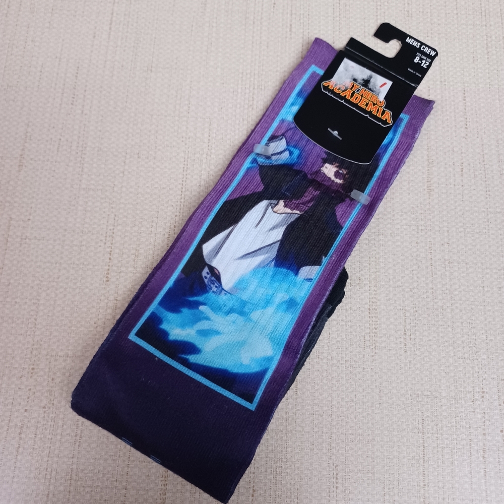 My Heroe Academia Mens Crew Socks New Tags